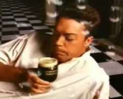 Tim Curry consuming alcohol